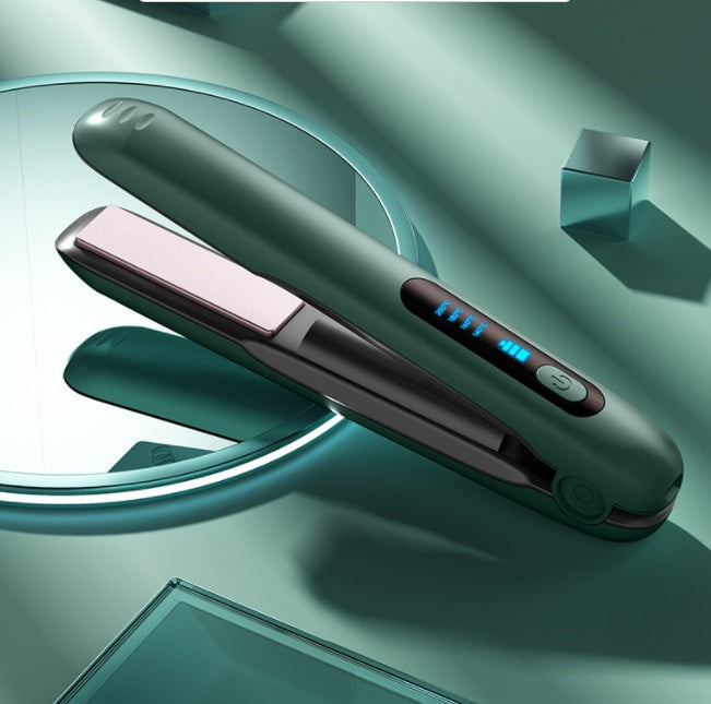 Wireless Hair Straightener Flat Iron Mini 2 IN 1 Roller USB 5000mAh Max 200 Degree Portable Cordless Curler 4 Levels Dry And Wet Uses Wireless Hair Straightener Flat Iron Mini 2 IN 1 Roller USB 5000mAh Max 200 Degree Portable Cordless Curler 4 Levels Dry And Wet Uses
